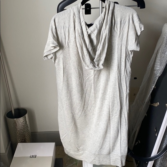 NWT adorable gray hoodie dress by workshop sz M - Picture 3 of 3